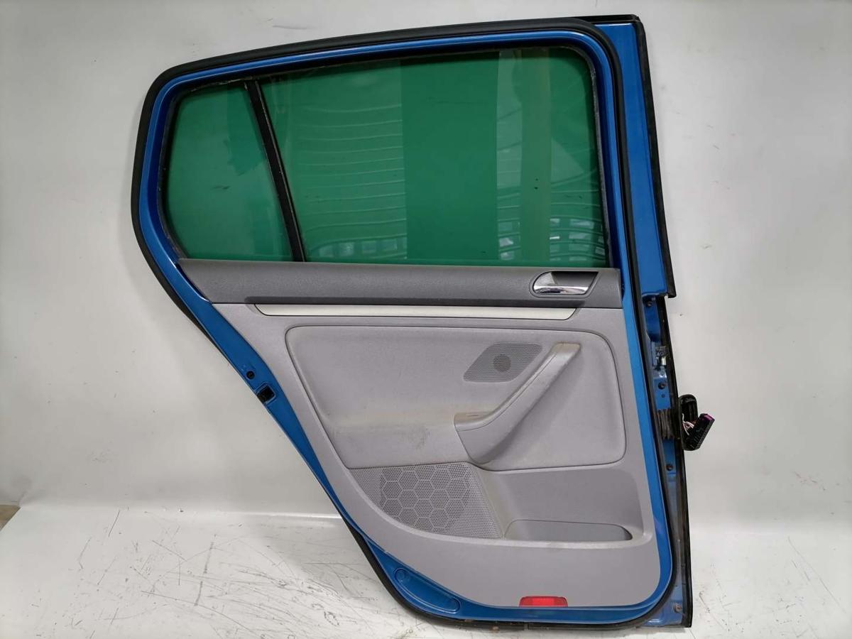 VW GOLF V original Tür hinten links LC5G-Coasta Blue Pearl Fließheck BJ05